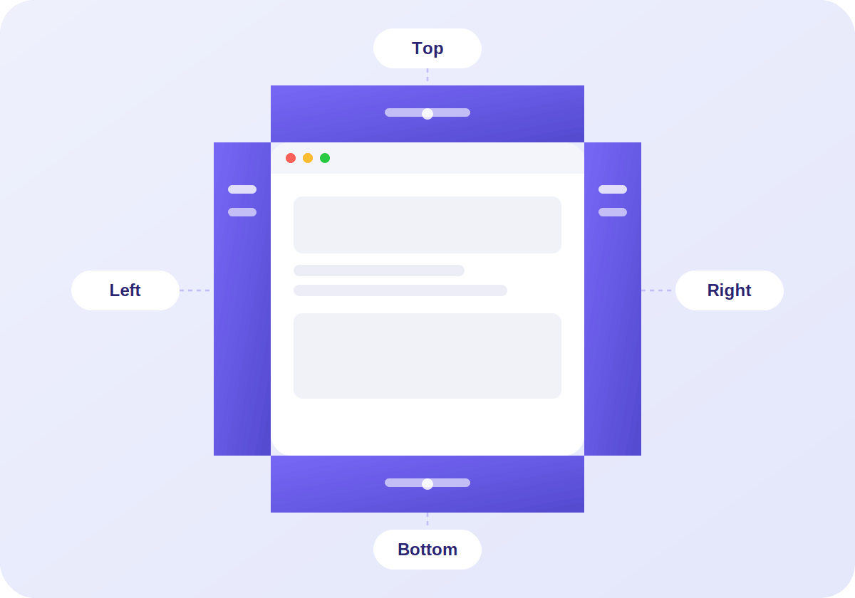 Offcanvas sidebar sliding from left, right, top and bottom – Sina Extension Elementor Sidebar Builder